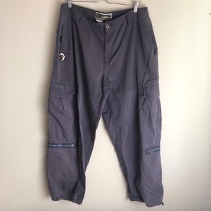 Vintage 90s American Colors by Alex Lehr Purple Baggy Cargo Pants Sz 36